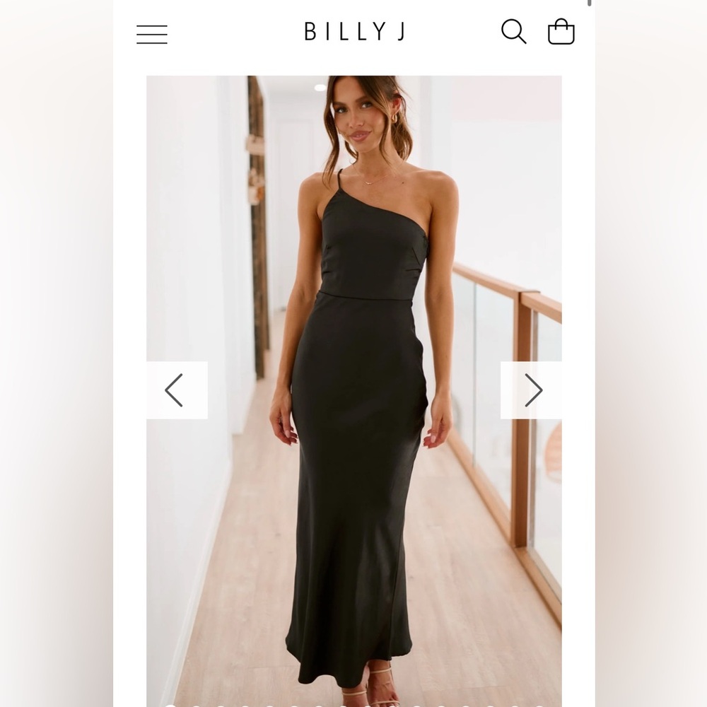 Elegant Black One-Shoulder Dress